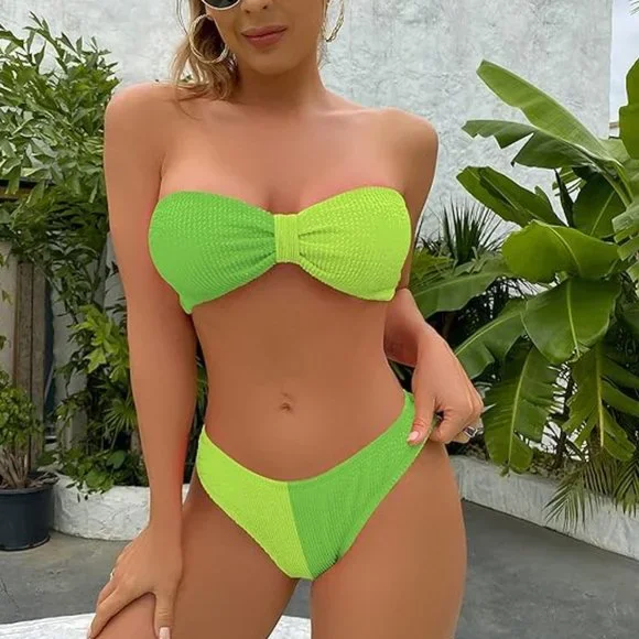 Swim | Neon Green Sexy Bikini Swim Suit | Poshmark
